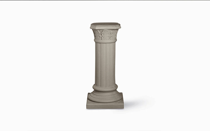Decorati Colonna Foglie Pillar by Serralunga Planters